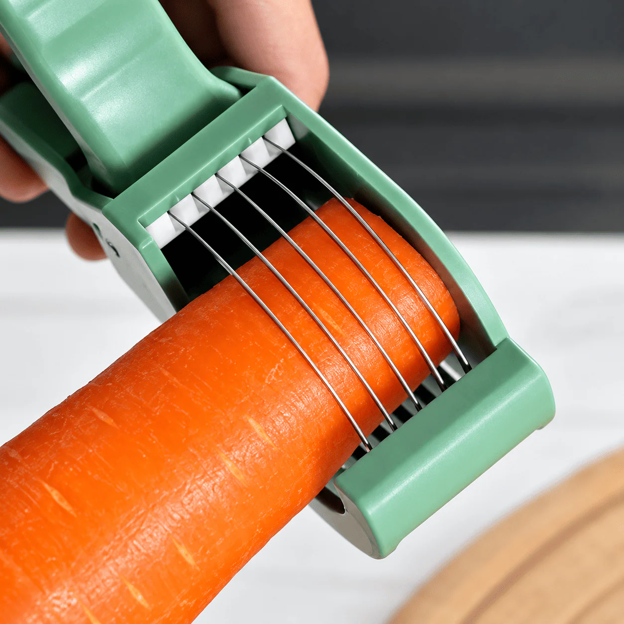 5-Blade Vegetable Cutter & Peeler – Manual Kitchen Slicer