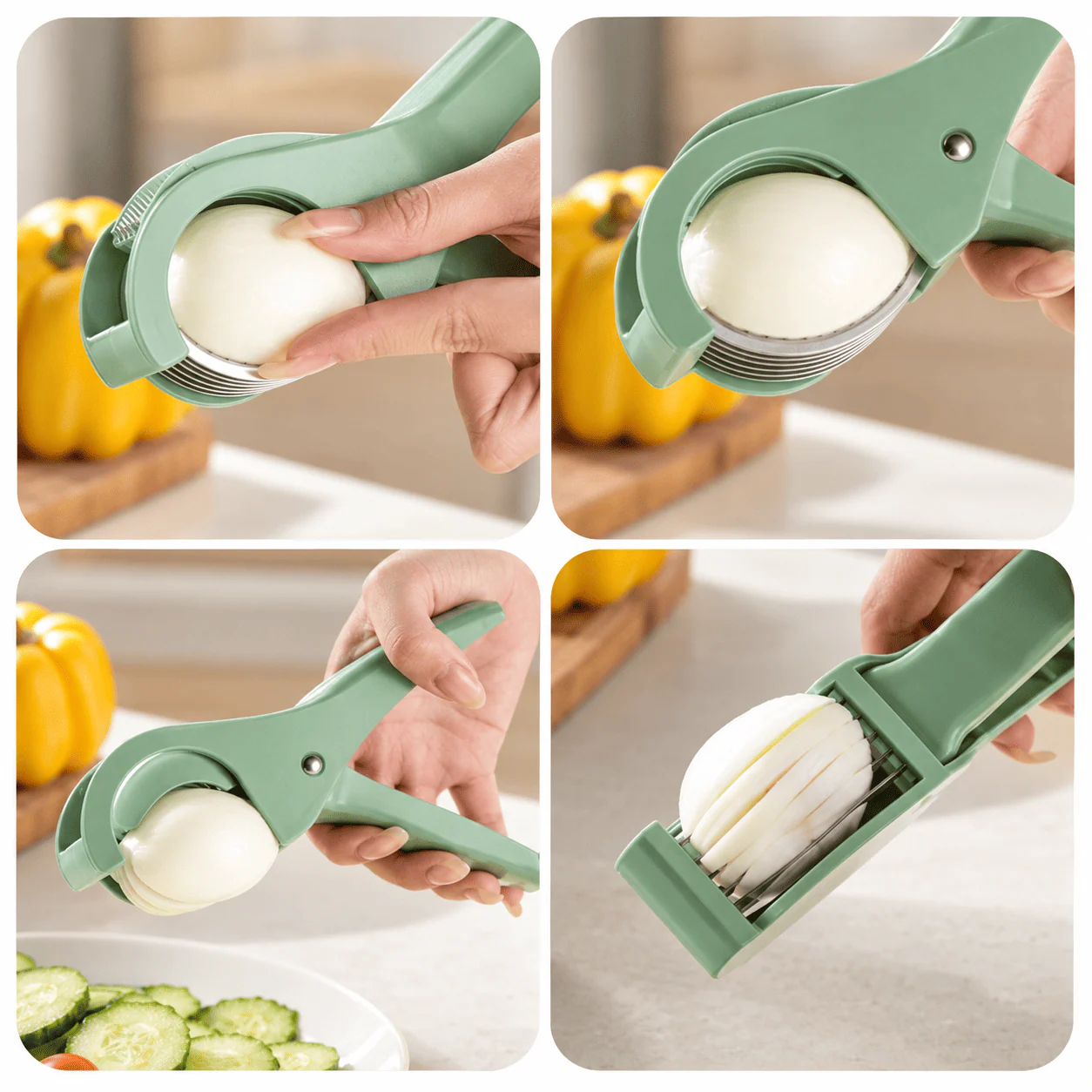 5-Blade Vegetable Cutter & Peeler – Manual Kitchen Slicer
