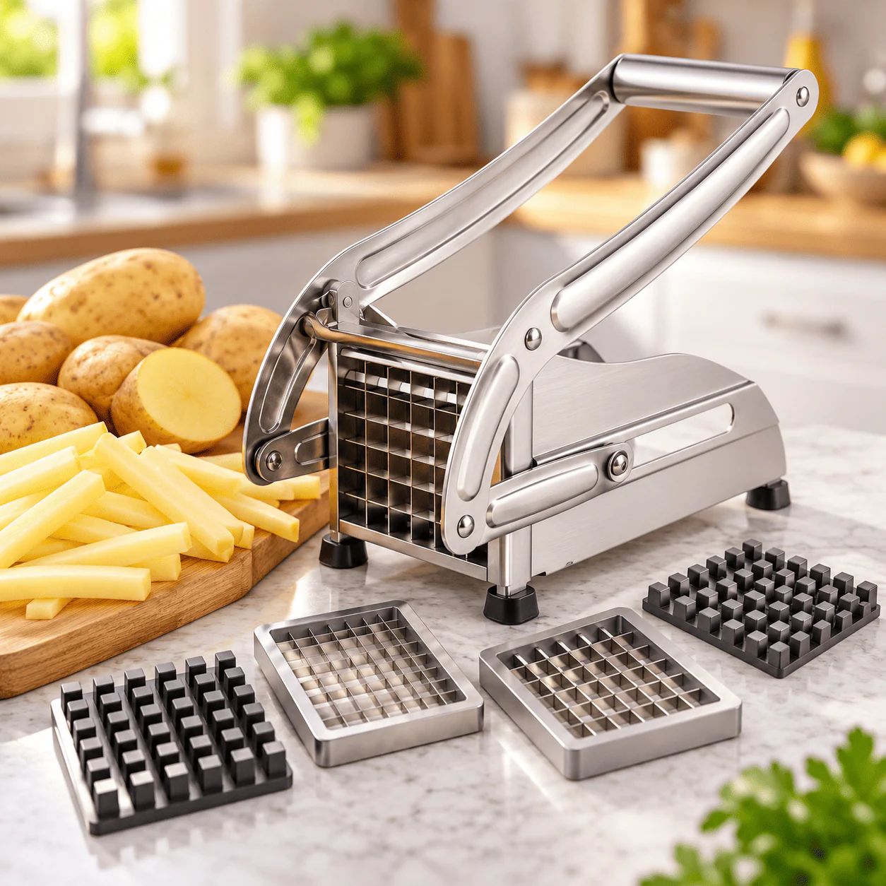 Stainless Steel Potato Chipper & French Fries Cutter